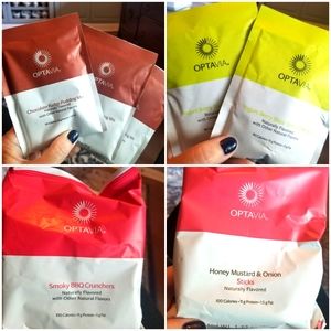 Lot of 7 NEW Optavia Fuelings Pudding Smoothies Crunchy Snacks